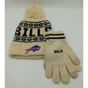 Buffalo Bills NFL Ultra Game Adult Beanie w/Gloves